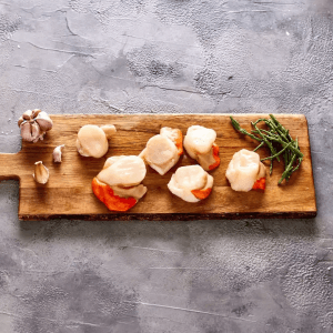 Fresh Chilled Scallops in Plastic Box 500g (Size XL)