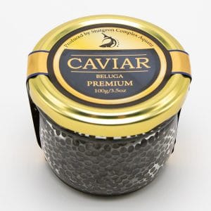 Premium Caviar of Beluga (000) – 100g/3.6oz Glass