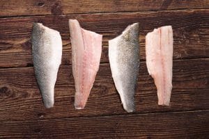 Sea Bass Fillet (80–100g, 25 fillets per box, 3kg)